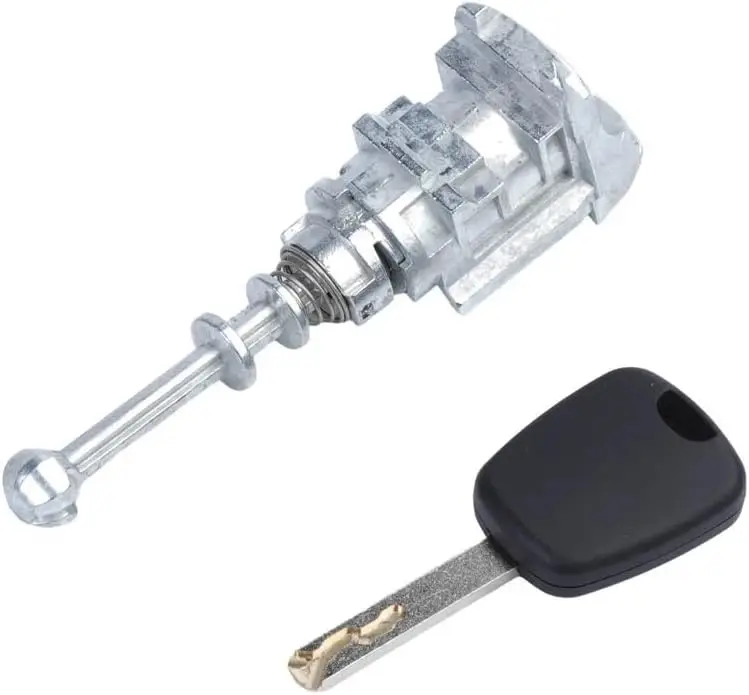 Cilindru Incuietoare Usa Fata cu Cheie, Techstar Aftermarket, Compatibil Peugeot 407, Citroen C4, C4 Picasso, 2004-2011, Echiv OE 9170Y0 / 9170.Y0
