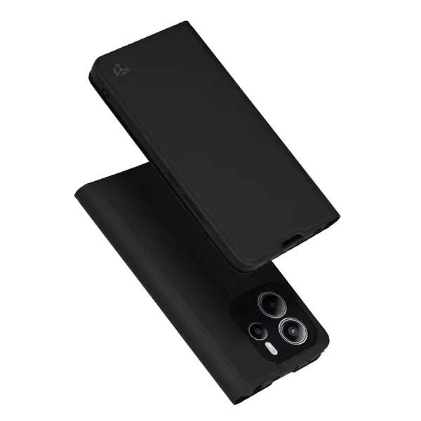 Husa pentru Xiaomi Redmi Note 14 4G (Regional), Techsuit, Magskin Book, Neagra