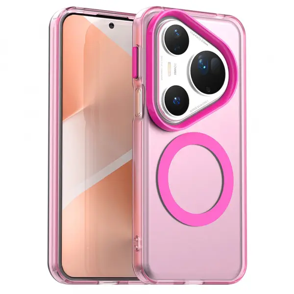 Husa MagSafe pentru Huawei Pura 80 Ultra, Techsuit, CandyCase, Roz