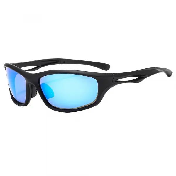 Ochelari De Ciclism Unisex Techsuit 9309, Polarizati, Negri Albastri