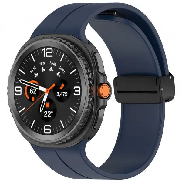 Curea Techsuit W011 pentru Samsung Galaxy Watch8 / Watch8 Classic Series, Bleumarin