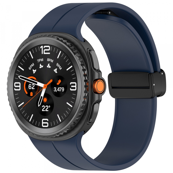 Curea Techsuit W011 pentru Samsung Galaxy Watch8 / Watch8 Classic Series, Bleumarin