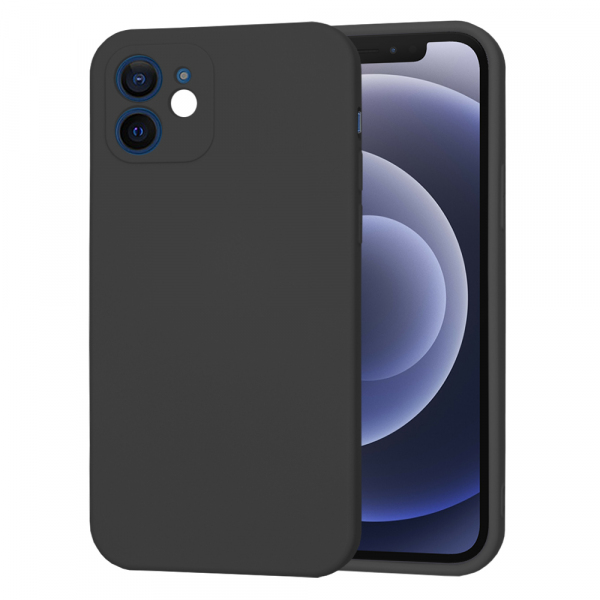 Husa pentru Apple iPhone 12, Techsuit, SoftFlex, Neagra