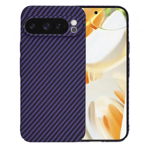 Husa pentru Google Pixel 9 Pro, Techsuit, Carbonite FiberShell, Mov