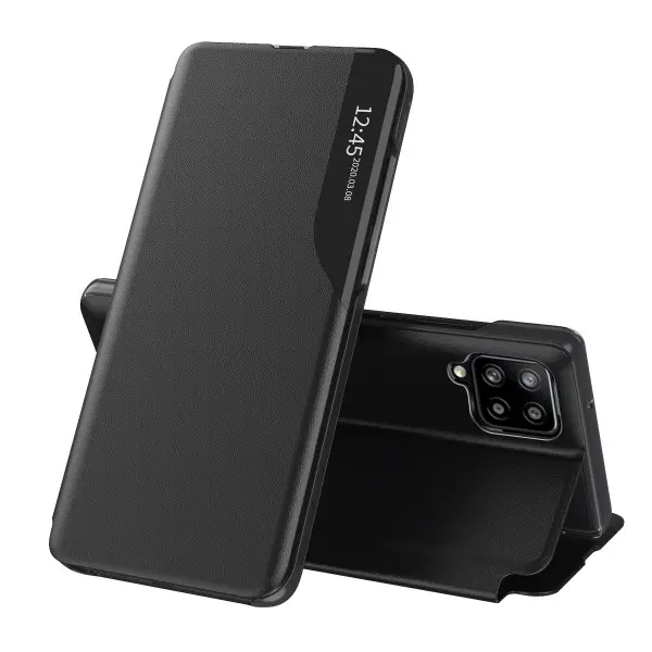 Husa pentru Samsung Galaxy A12 Nacho A127 / A12 A125, Techsuit, eFold, Neagra