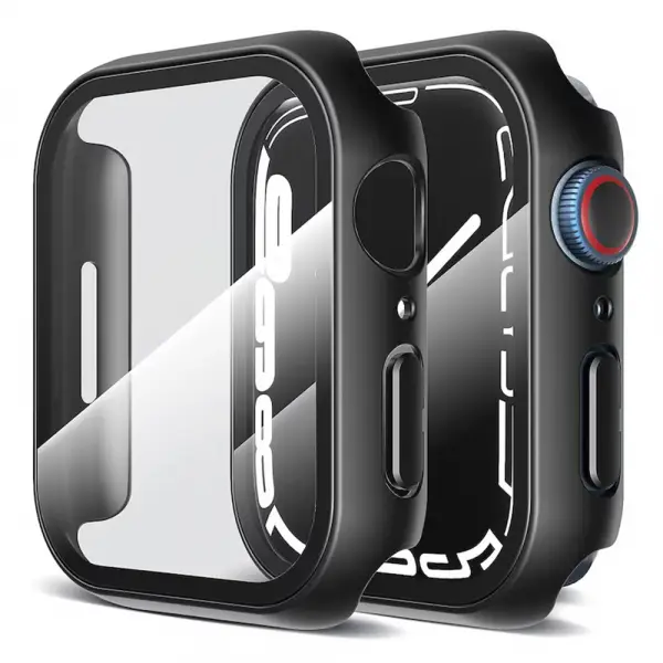 Husa Techsuit Defense360 Pro pentru Apple Watch 7 45mm Series, Neagra