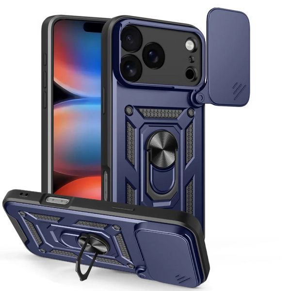 Husa pentru Apple iPhone 17 Pro, Techsuit, CamShield, Albastra