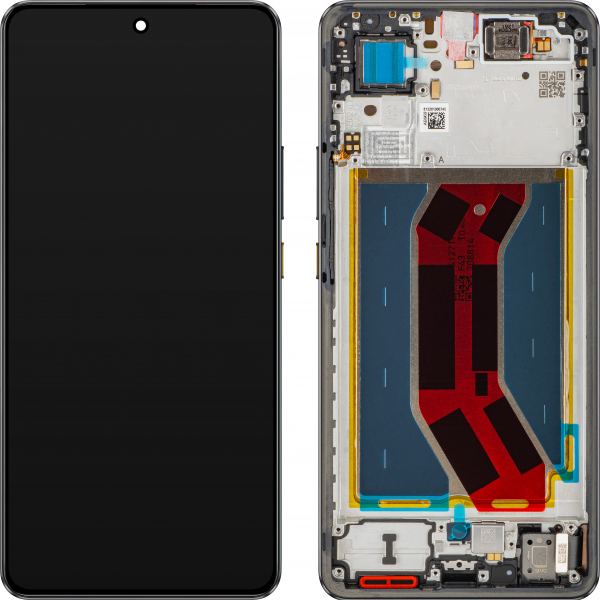 Display cu Touchscreen Realme GT 7T, cu Rama, Negru (IceSense Black), Service Pack 621029000574