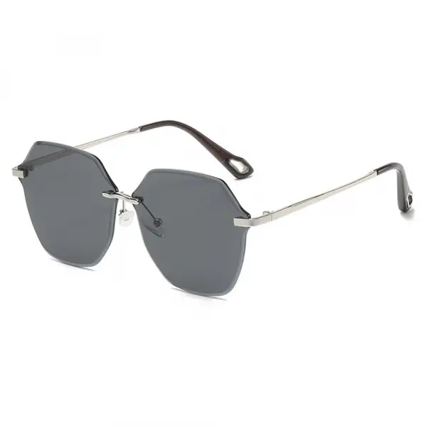 Ochelari De Soare Dama Techsuit 8195, Negri Argintii