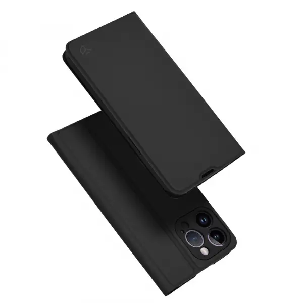 Husa pentru Apple iPhone 14 Pro Max, Techsuit, Magskin Book, Neagra