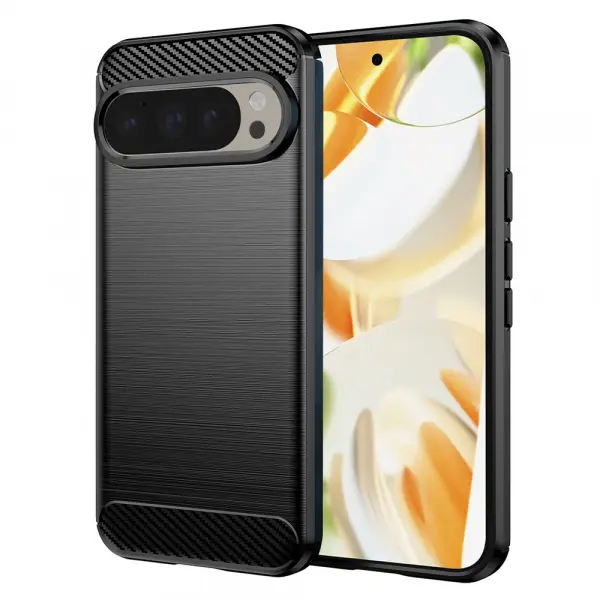 Husa pentru Google Pixel 9 / 9 Pro, Techsuit, Carbon, Neagra