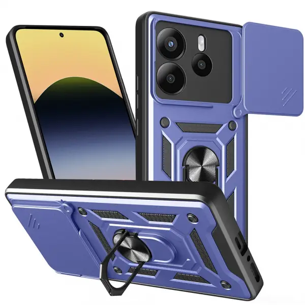 Husa pentru Xiaomi Redmi Note 14 5G, Techsuit, CamShield, Albastra