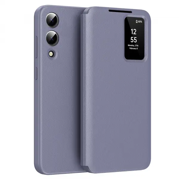Husa pentru Samsung Galaxy S25 Edge S937, Techsuit, SmartView, Mov