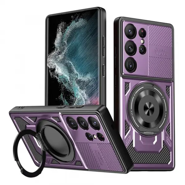 Husa pentru Samsung Galaxy S22 Ultra 5G S908, Techsuit, RuggedCam, Mov