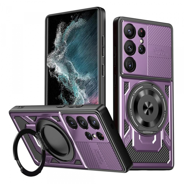 Husa pentru Samsung Galaxy S22 Ultra 5G S908, Techsuit, RuggedCam, Mov