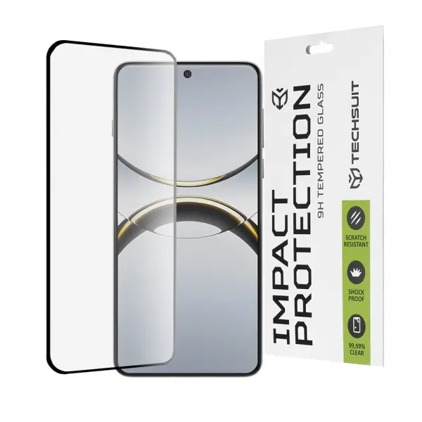 Folie de protectie Ecran Techsuit pentru Oppo Find X8 Pro, Sticla Securizata, Full Glue, 111D, Neagra