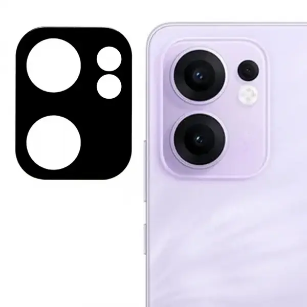 Folie de protectie Camera Spate Techsuit pentru Oppo Reno13 FS 5G / Reno13 F 4G / Reno13 F, Sticla Securizata, Neagra