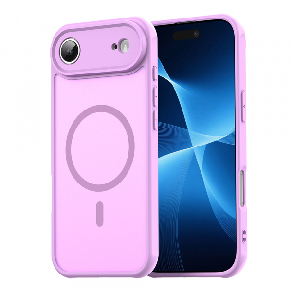 Husa MagSafe pentru Apple iPhone 17 Air, Techsuit, HaloFrost II, Roz