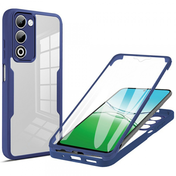 Husa pentru Oppo A5 4G / A5 5G, Techsuit, ColorVerse 360, Albastra