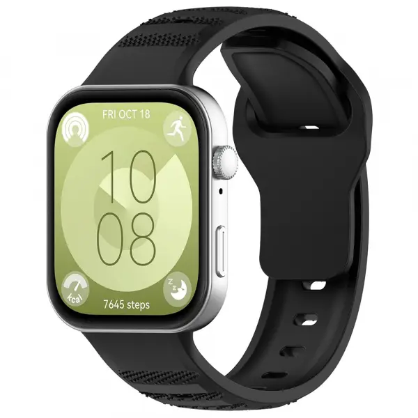 Curea Techsuit W050 pentru Huawei Watch Fit 4 Pro / Fit 4 / Fit 3, Neagra