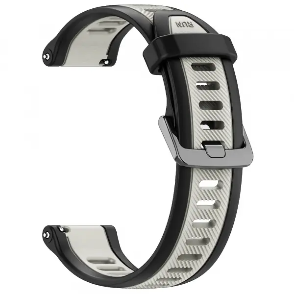 Curea Techsuit W053 pentru Samsung Galaxy Watch / Huawei Watch Series, 20mm, Gri