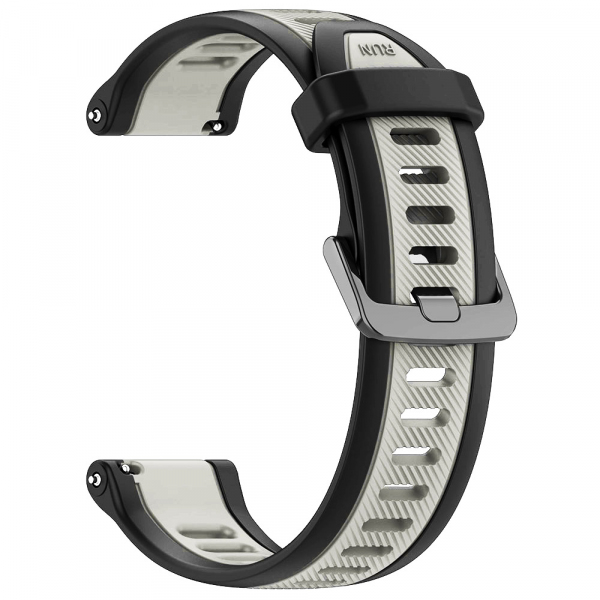 Curea Techsuit W053 pentru Samsung Galaxy Watch / Huawei Watch Series, 20mm, Gri