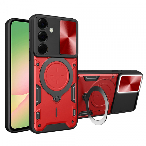 Husa pentru Samsung Galaxy A56 A566, Techsuit, CamGuard Pro, Rosie