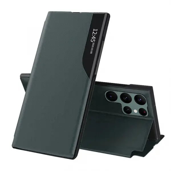 Husa pentru Samsung Galaxy S22 Ultra 5G S908, Techsuit, eFold, Verde