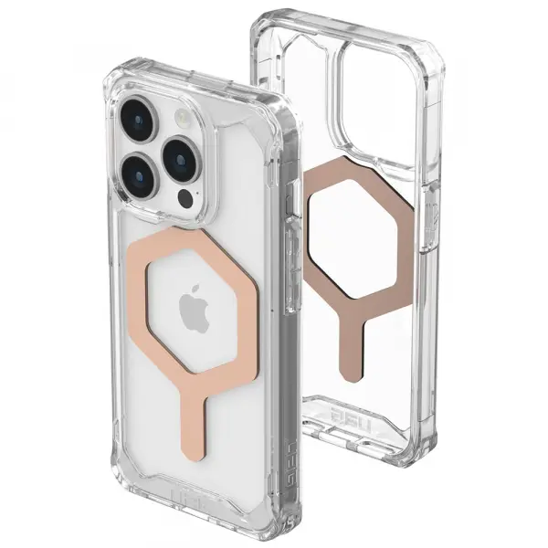 Husa MagSafe pentru Apple iPhone 15 Pro, Urban Armor Gear, Plyo, Roz Aurie