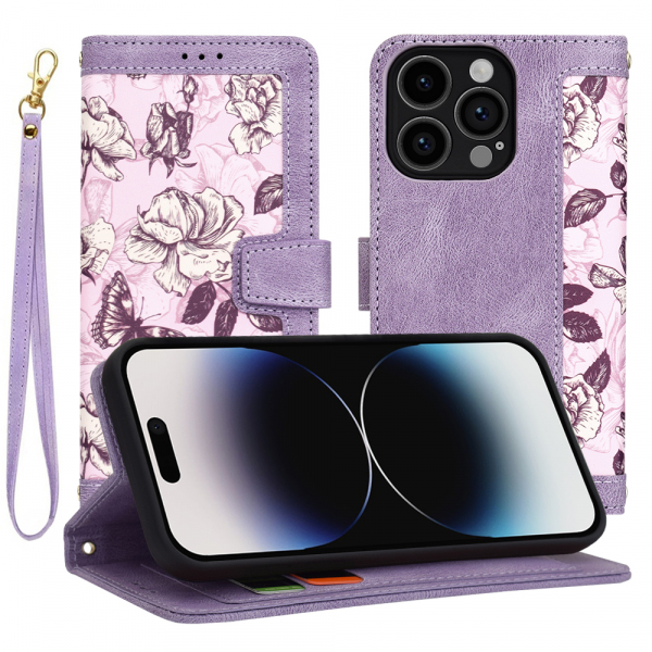 Husa pentru Apple iPhone 14 Pro, Techsuit, FlipCraft, Mov