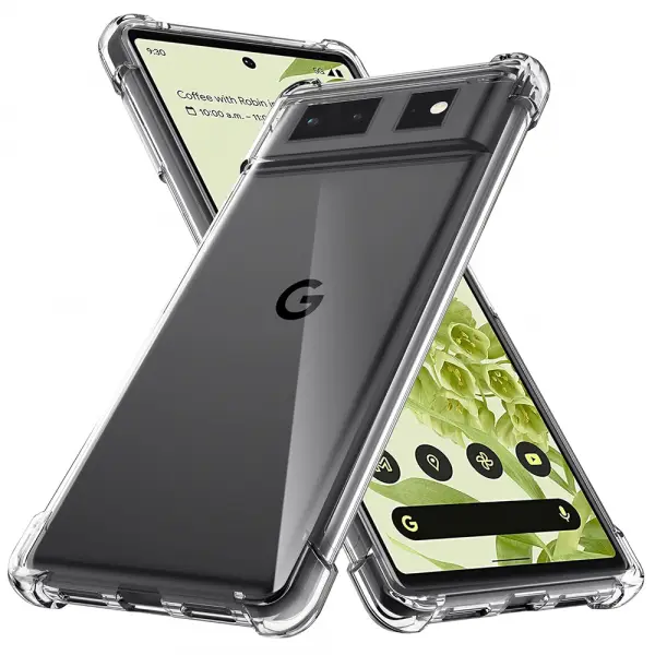 Husa pentru Google Pixel 6, Techsuit, Shockproof Clear, Transparenta