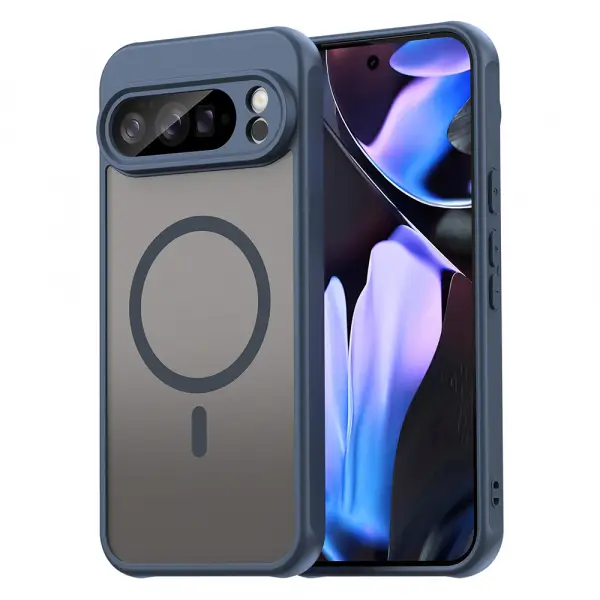 Husa MagSafe pentru Google Pixel 10 Pro XL, Techsuit, HaloFrost II, Bleumarin