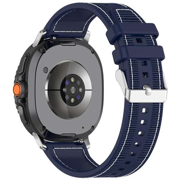 Curea Techsuit W051 pentru Samsung Galaxy Watch8 / Watch8 Classic Series, Albastra Inchis