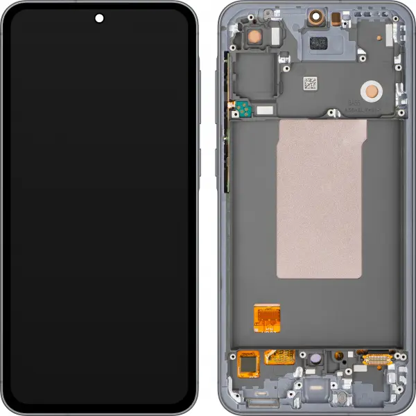 Display cu Touchscreen MP compatibil cu Samsung Galaxy A56 A566, cu Rama, Versiune OLED, Negru