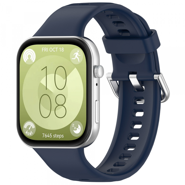 Curea Techsuit W061 pentru Huawei Watch Fit 4 Pro / Fit 4 / Fit 3, Bleumarin