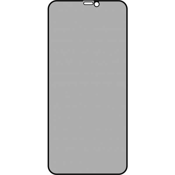 Folie de protectie Ecran Privacy OEM pentru Apple iPhone 11 Pro / XS / X, Sticla Securizata, Full Glue, 5D