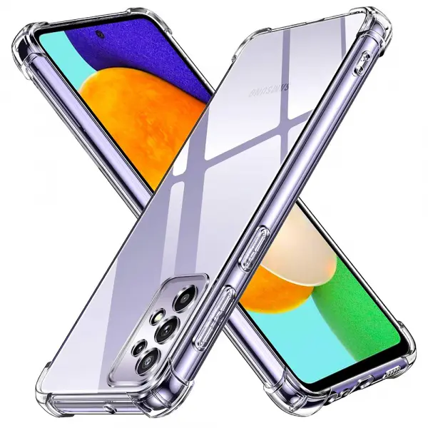 Husa pentru Samsung Galaxy A52s 5G A528 / A52 5G A526 / A52 A525, Techsuit, Shockproof Clear, Transparenta