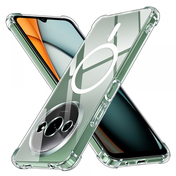 Husa MagSafe pentru Xiaomi Redmi A3x / A3, Techsuit, Shockproof, Transparenta