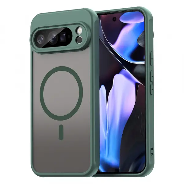 Husa MagSafe pentru Google Pixel 10 Pro XL, Techsuit, HaloFrost II, Verde