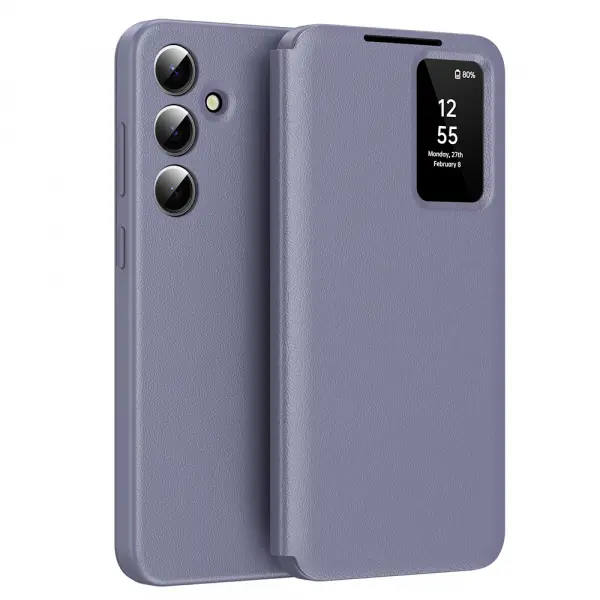 Husa pentru Samsung Galaxy A56 A566, Techsuit, SmartView, Mov