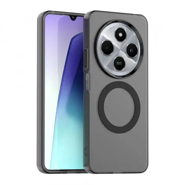 Husa MagSafe pentru Xiaomi Poco C75 / Redmi 14C, Techsuit, CandyCase, Neagra