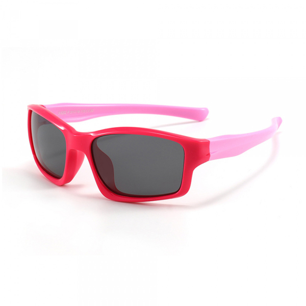 Ochelari De Soare Sport Copii Techsuit 8202-C30, Polarizati, Rosii Roz
