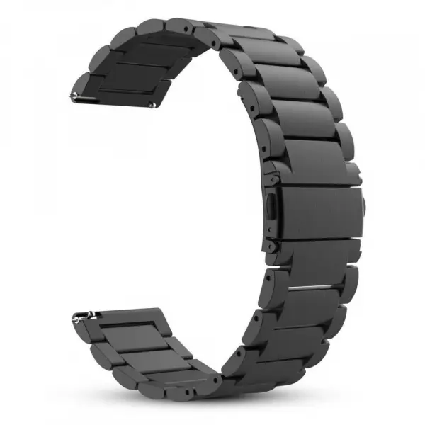 Curea Techsuit W010 pentru Samsung Galaxy Watch / Huawei Watch Series, 20mm, Neagra