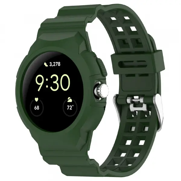 Curea Techsuit W065 pentru Google Pixel Watch 4 41mm /  Watch 3 41mm / Watch 2 / Watch, Verde