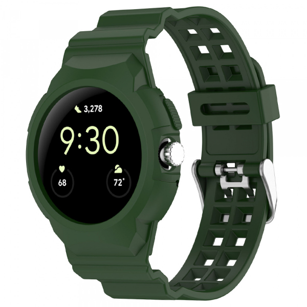 Curea Techsuit W065 pentru Google Pixel Watch 4 41mm /  Watch 3 41mm / Watch 2 / Watch, Verde