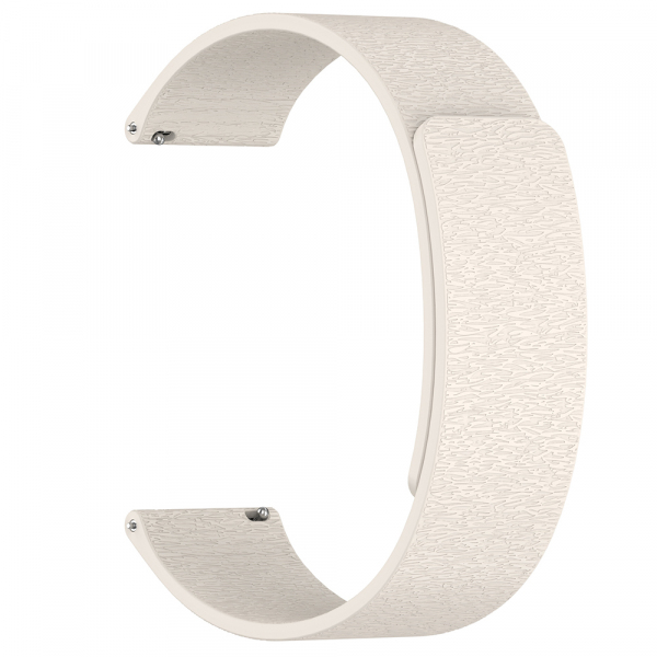 Curea Techsuit W074 pentru Samsung Galaxy Watch / Huawei Watch Series, 22mm, Bej