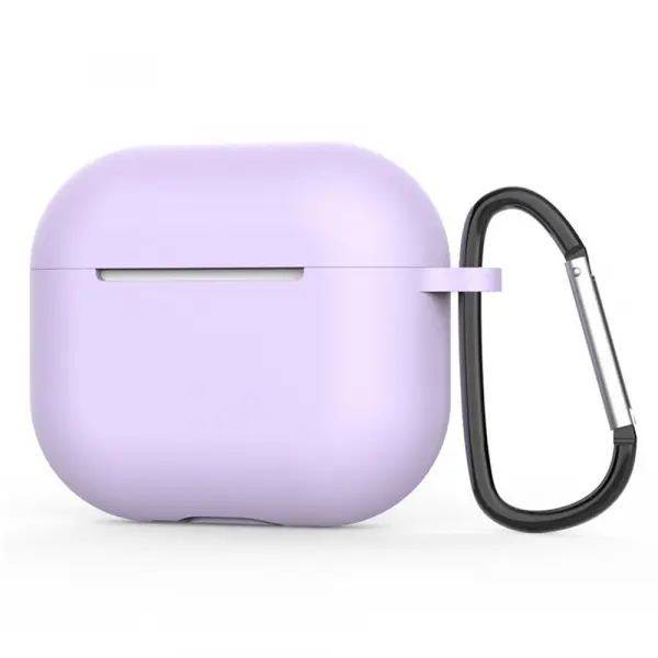 Husa Techsuit Silicone pentru Apple AirPods 4, Mov