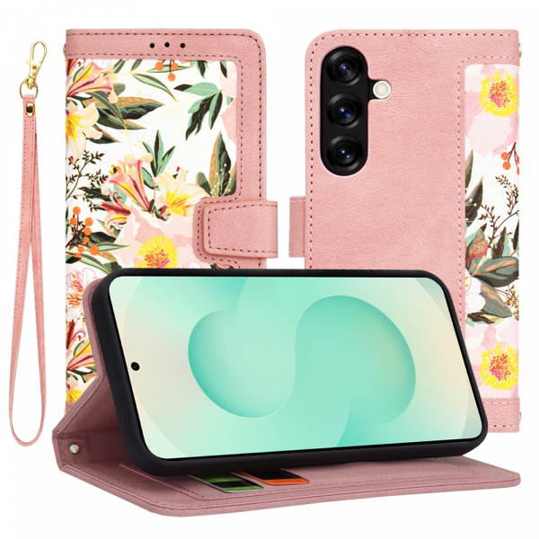 Husa pentru Samsung Galaxy S25+ S936, Techsuit, FlipCraft, Roz