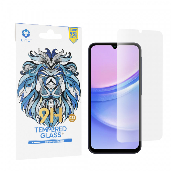 Folie de protectie Ecran Lito Classic pentru Samsung Galaxy M15 / A15 5G A156 / A15 A155, Sticla Securizata, Full Glue, 2.5D