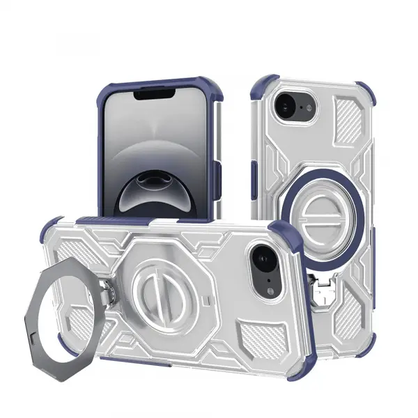 Husa pentru Apple iPhone 17e / 16e, Techsuit, Carbon Shield Pro, Albastra